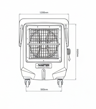 Priemyselný ochladzovač vzduchu Master BC 120
